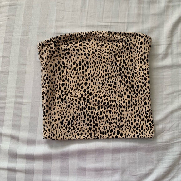 Brandy cheetah print tube top!!! - Picture 1 of 3